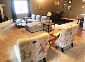 Entry opens into living room