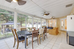 Sunroom | Dining Area | Deck Access