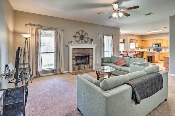 Book this Hutto home as your retreat in the Lone Star State!