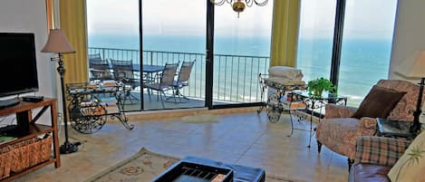 Panoramic ocean views from One Ocean Place 909!