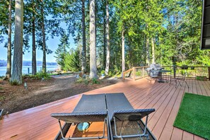 Furnished Deck | Puget Sound Views | Outdoor Dining