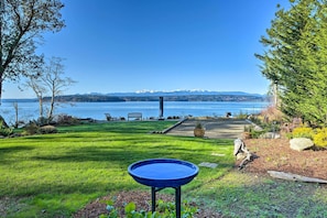 Spacious Yard | Water & Mountain Views