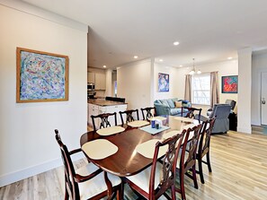 Spacious dining area