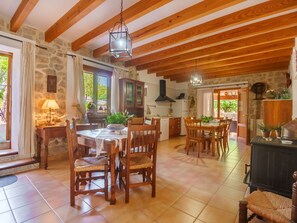 Table, Furniture, Property, Chair, Window, Plant, Wood, Interior Design, Lighting, Houseplant