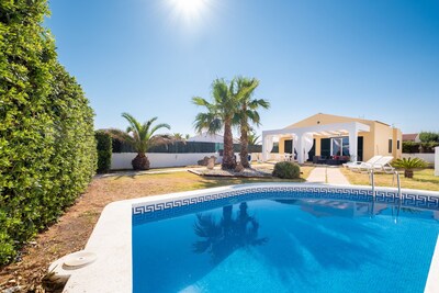 Holiday home with a private pool near the coast