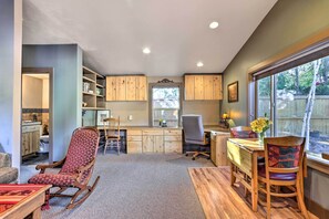 This living room has tons of natural light for a more open feel.