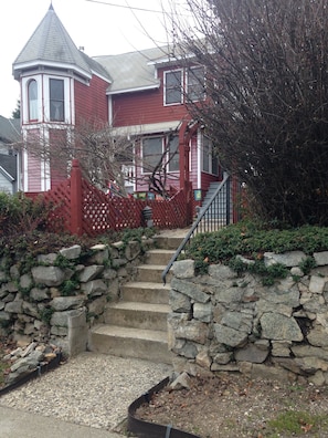 Back of the building & the other wing on Coyote Street & backyard