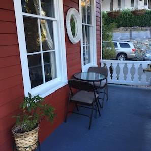 Front porch to the studio