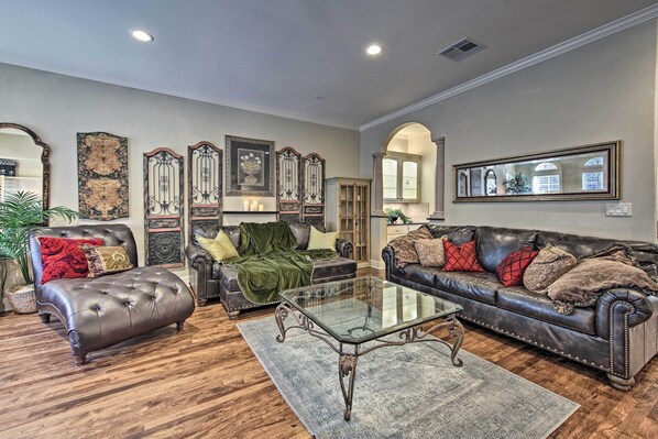 This home features stunning high end interior decor.