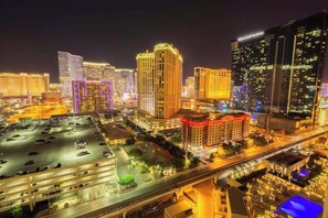 View from the balcony at night