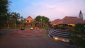 Front of property – evening/night
