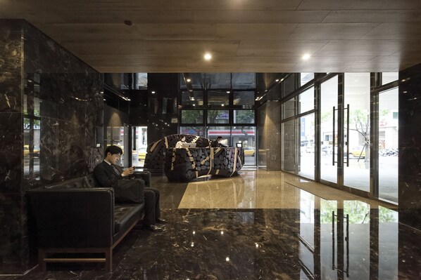 Sitteområde i lobbyen