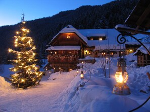 Front of property – evening/night