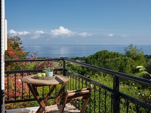 Blick vom Balkon