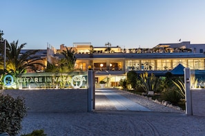 Front of property – evening/night