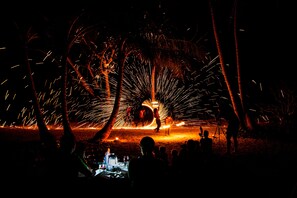 屋外ダイニングエリア