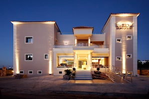 Front of property – evening/night