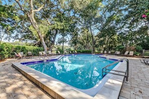 Complex Pool with Seating Available (not heated)