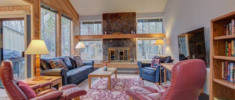 Living room with natural light