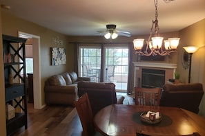 View of the condo from the kitchen.