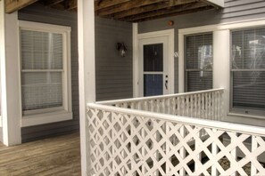 Covered entrance to unit #20.