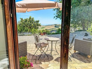 Furniture, Outdoor Furniture, Chair, Outdoor Table, Garden, Flowerpot, Shade, Landscaping, Yard, Kitchen & Dining Room Table