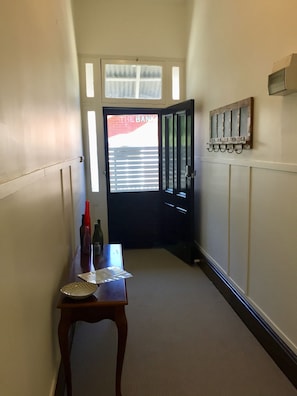 Entrance door and passage