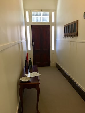 entrance door and passage