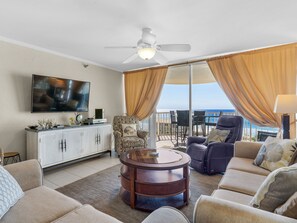 Living Area with Flat Screen TV