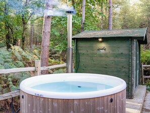 Hot tub | The Warren Yurt, Black Hill, near Crowborough