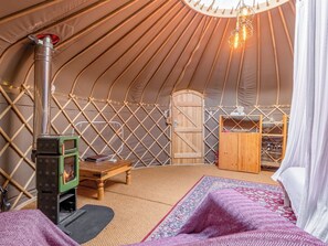 Interior | The Warren Yurt, Black Hill, near Crowborough