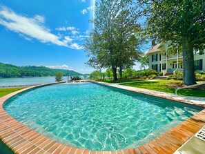 Gorgeous pool located right off of the back patio.