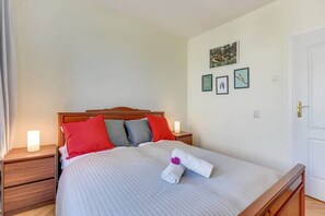 Cosy bedroom with cabinets