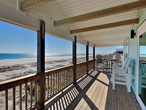 Covered Patio with Ocean Views