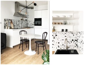 Fully equipped kitchenette. 
