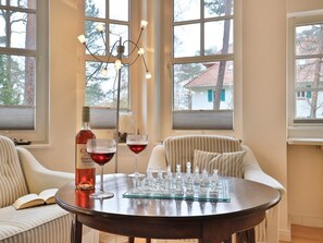 Landhaus Victoria, Möwe - Blick auf den gemütlichen Wohnbereich