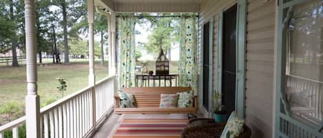 Summer view of the porch. 