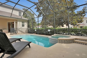 Soak up the sun in your private patio