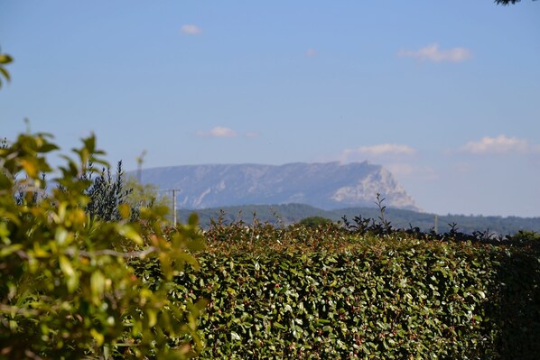 Ste Victoire Mountain View from the kitchen, terrace and garden
