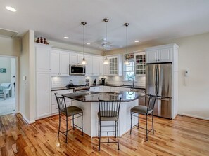 Kitchen with center island