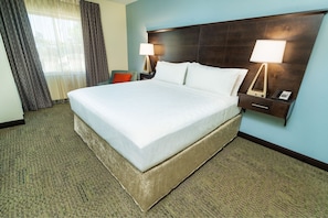 Drift to sleep in a comfortable bed after a wonderful day outside.