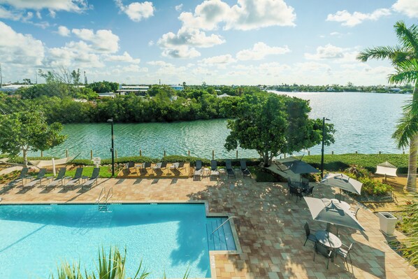 Pool, if you're feeling lazy to go to the beach, or simply prefer it over sea water!