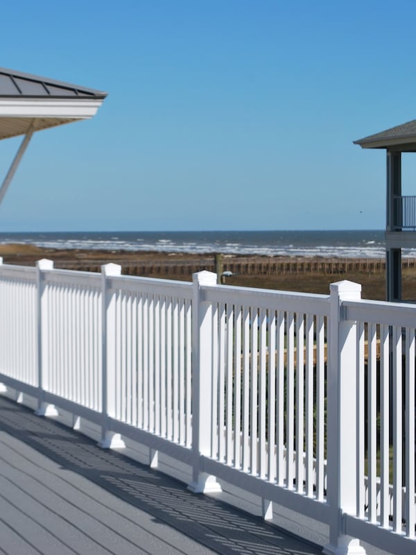 Walk down the walkway to the open air bar restaurant.