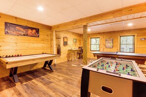 Huge Game Room | Pool Table | Ping Pong Table | Air Hockey | Foosball Table