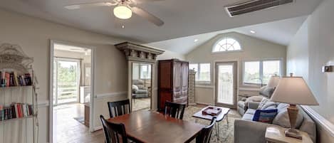 Dining Area leading into First Master Bedroom