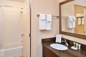 Get ready for your day in the bathroom.