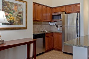 Make a quick meal in your kitchen.