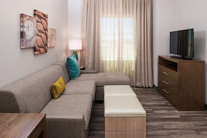 Relax and unwind in the cozy living room.