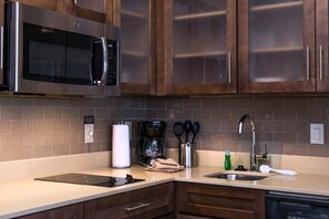 Make a quick meal in your kitchen.