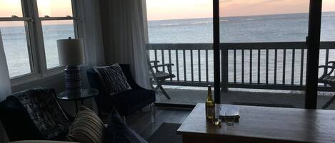 Your home away is a top floor unit with miles of Atlantic views.